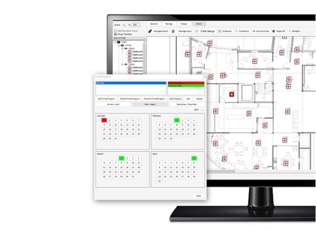 Wireless and Wired DALI Monitoring Systems